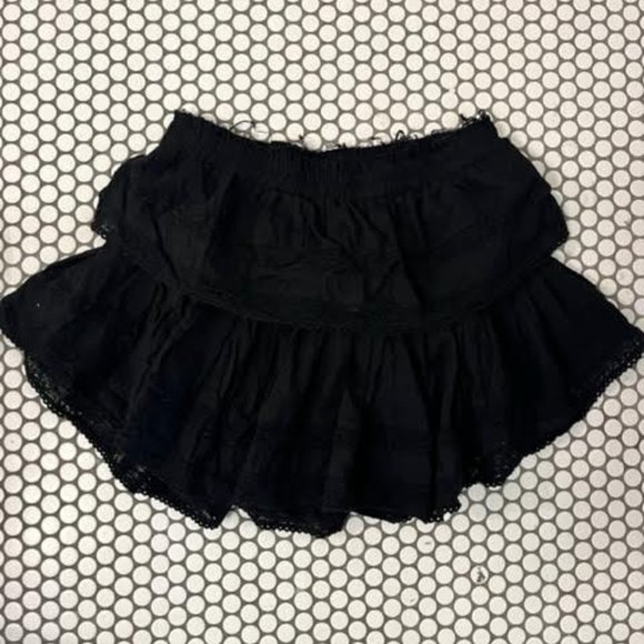LoveShackFancy Black Mini Skirt - Picture 2 of 2